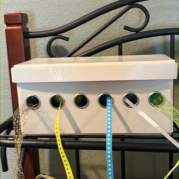 Ribbon dispensers / organizers. Makes beautiful gift wrapping a breeze. - Picture 2 of 5